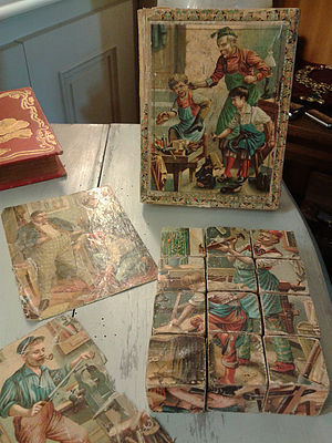 19th wood cubes game