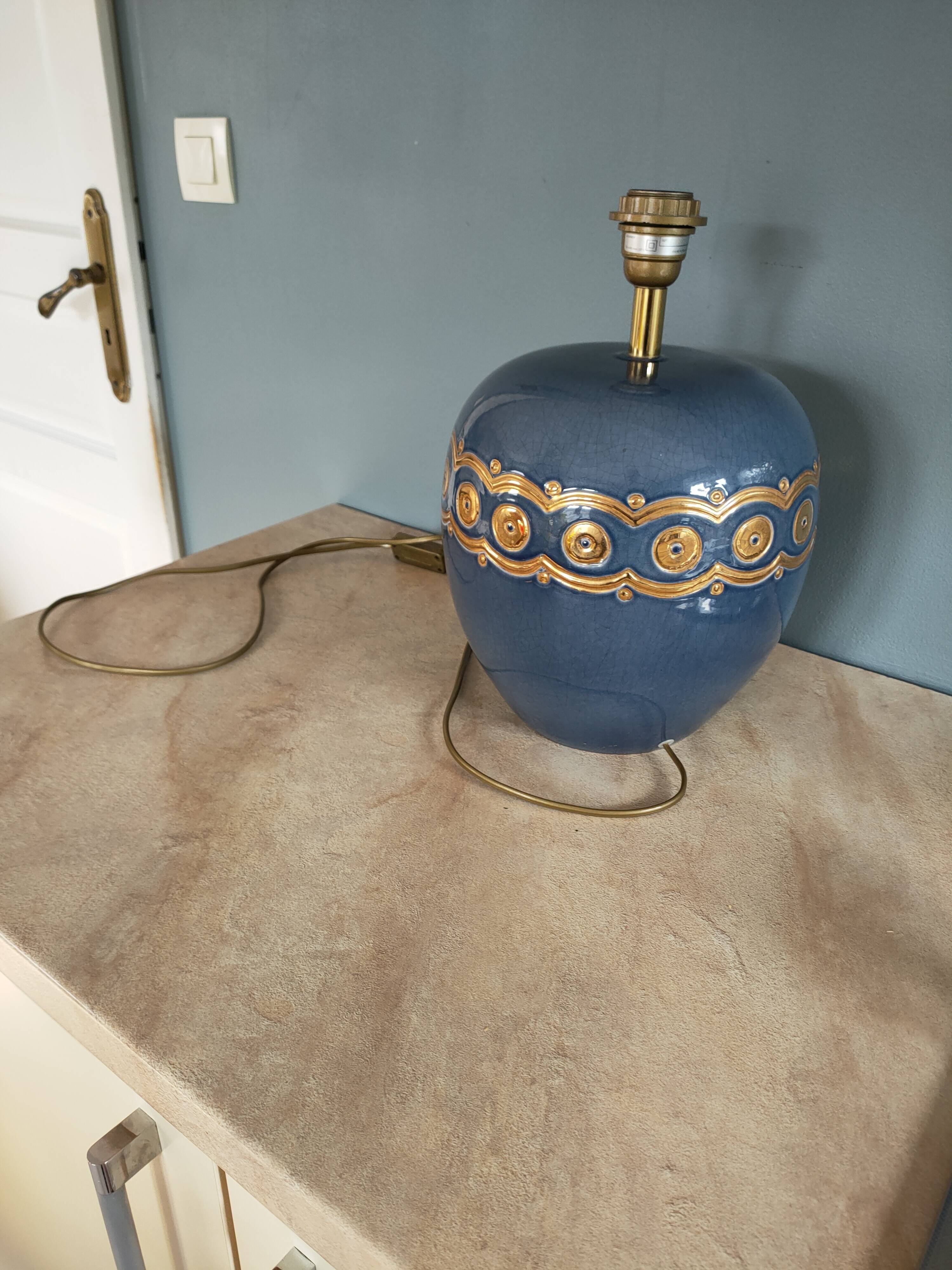 ceramic lamp by Louis Drimmer from the 1980s