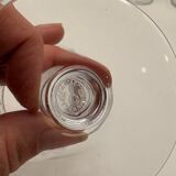 10 Baccarat Glasses, Model Picadilly, France, Crystal Stemmed Glasses