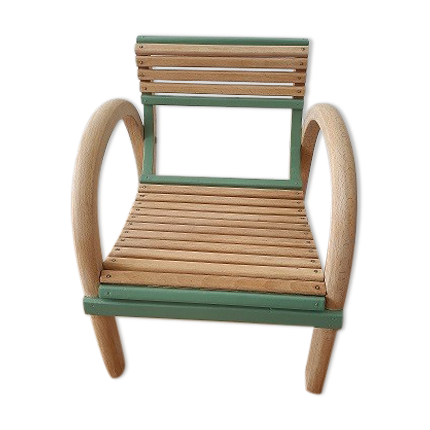 Chaise baumann en bois courbe