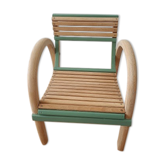 Chaise baumann en bois courbe