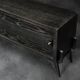 Mid-Century Modern Scandinavian Buffet in Dark Oak with Wooden and Metal Handles, 1960s