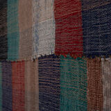 Vintage striped turkish kilim rug 185 x 393 cm