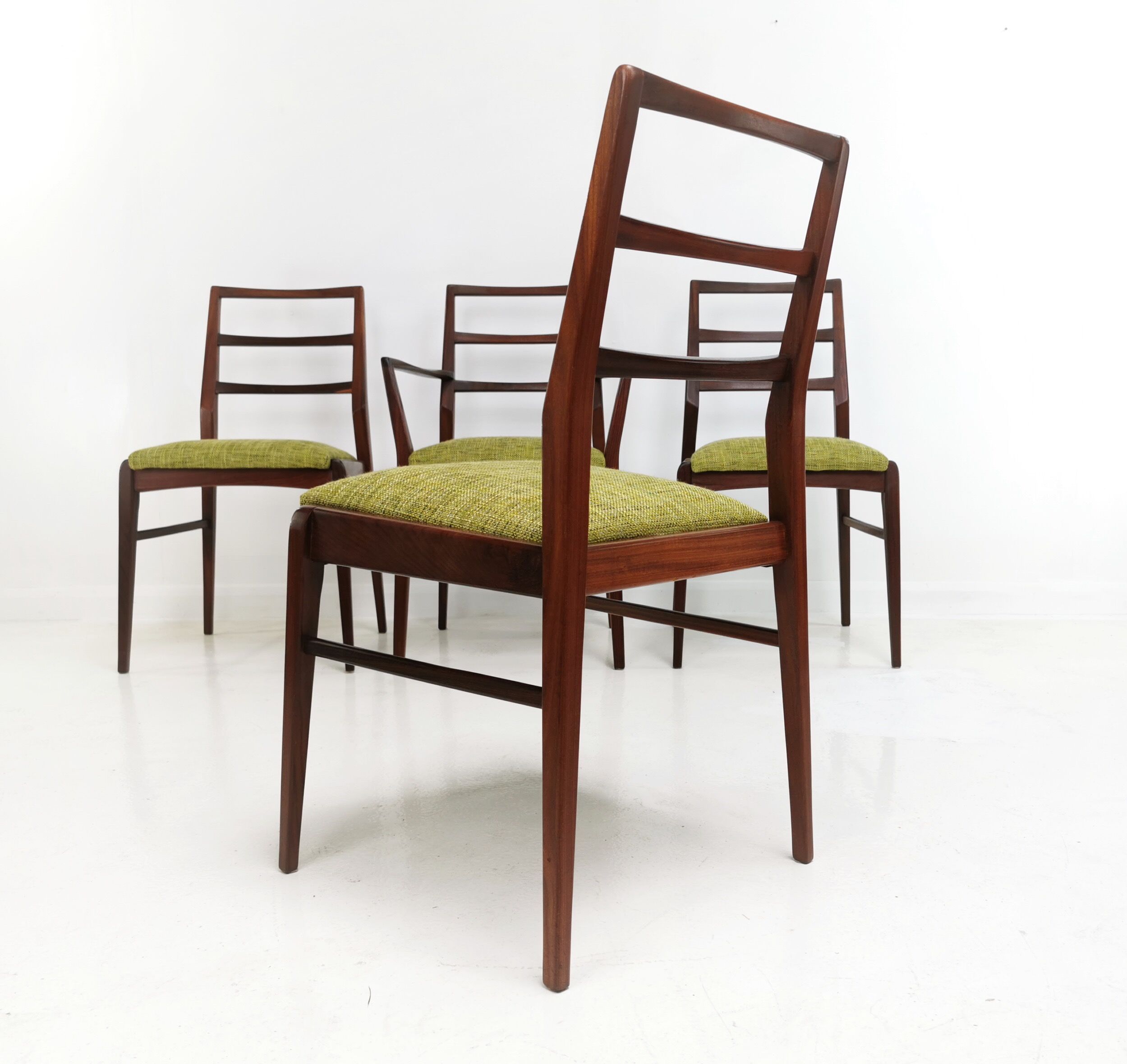 Afromosia Teak Dining Chairs By Richard Hornby For Fyne Ladye Mid Century 60s