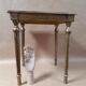 Square pedestal table gilded wood florentine style vintage 1950