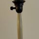 wood and brass floor lamp - Sweden 1950s/60s