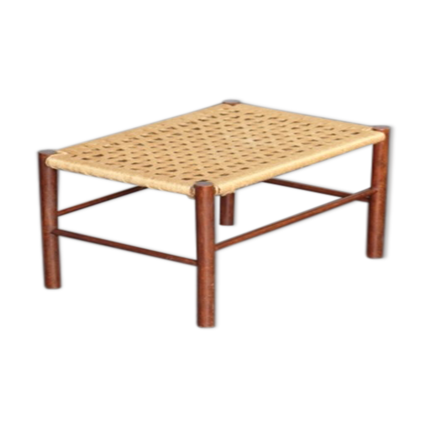 Scandinavian teak and rope 1960