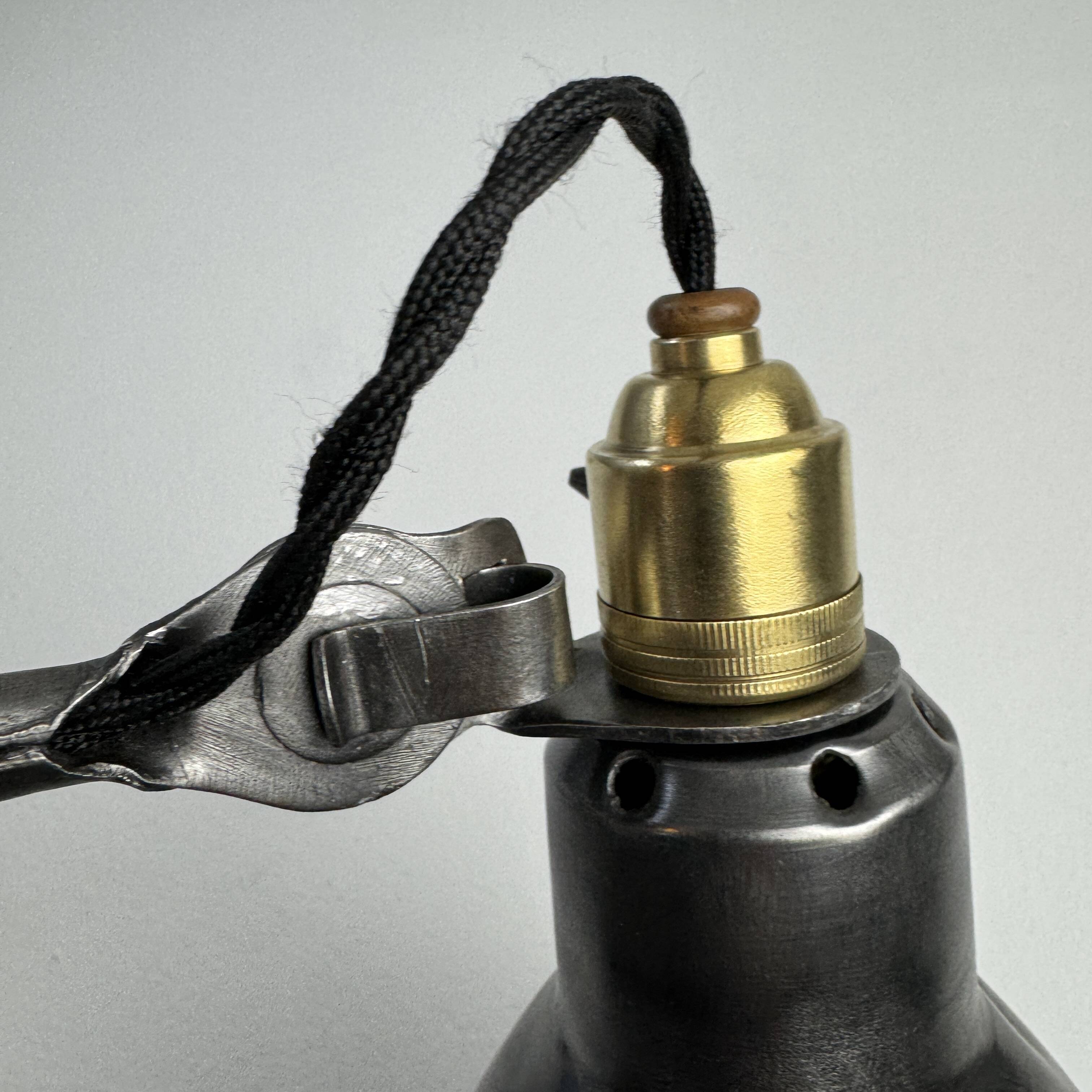 Old industrial wall light "Grass Ravel" No. 204 semi-fixed