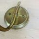 Brass and opaline tulip wall lamp, 1950s, vintage