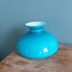 Turquoise opaline glass globe lampshade