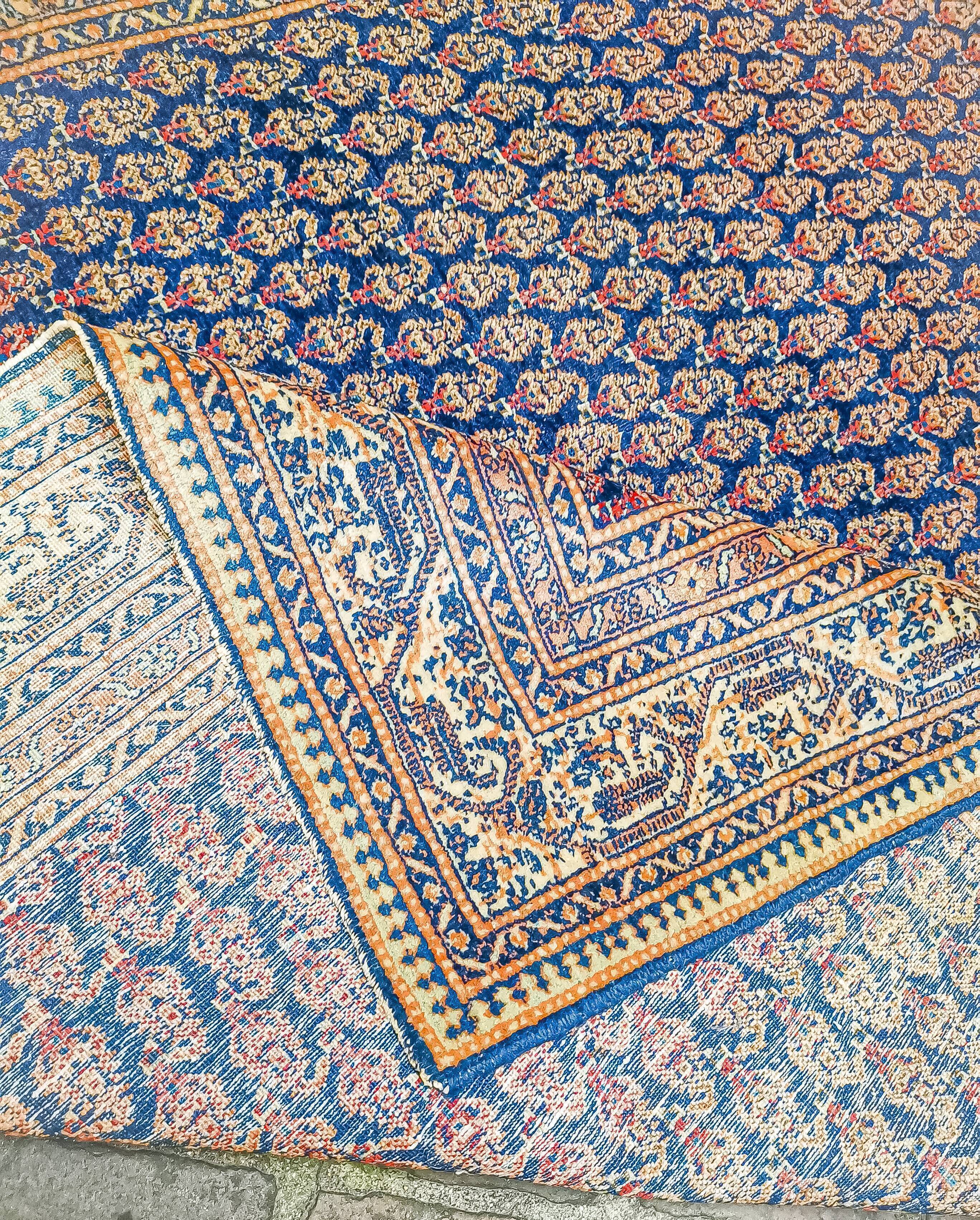 Ancient handmade Persian Oriental rug Myr 1.90 x 1 .40 m