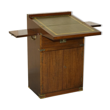 Victorian Davenport Desk in Hardwood and Leather