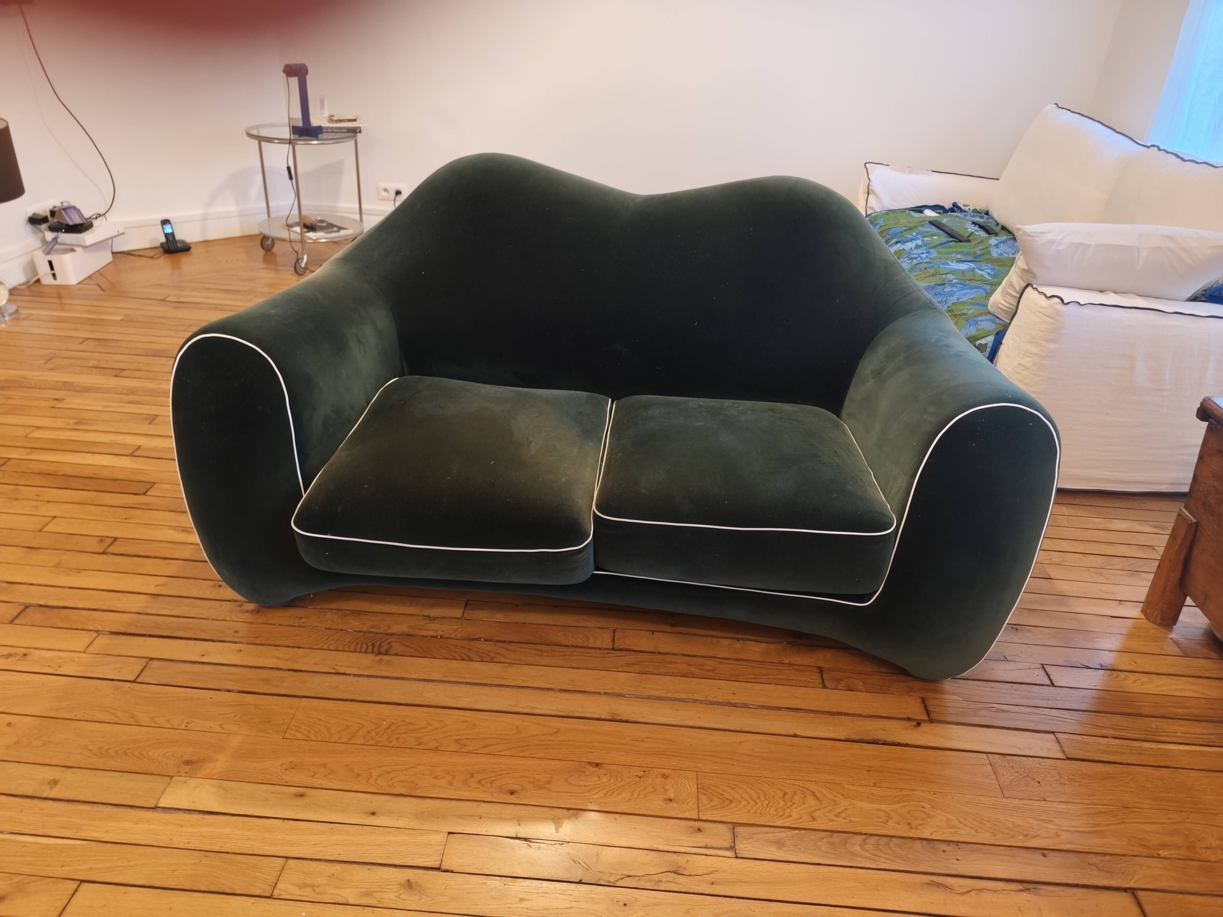 Two-seater sofa by Roche Bobois designed by Christian Lacroix purchased in 2019.