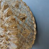 Prisma round ceiling lamp/wall lamp in vintage glossy glass