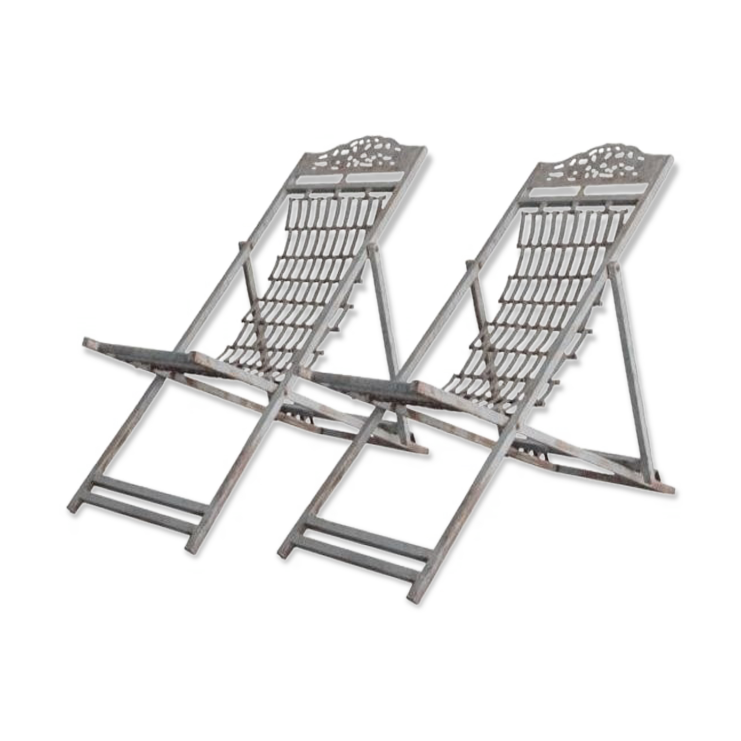 Chairs long time 1900 outside metal