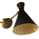 Wall lamp Double Black Casserole