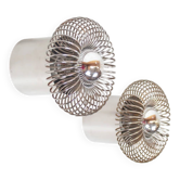 Set of 1970s 'Spring' wall lamps by Gallery Oxar