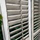 Old wooden shutter blinds
