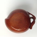 Art nouveau scuplented wood box