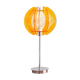 Space Age acrylic table lamp with a nylon wire thread & orange acrylic shade