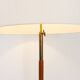 Mid-Century teak and brass floor lamp, Denmark, 1960s
