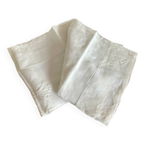 Nappe blanche carrée organdi brodé 125 cm