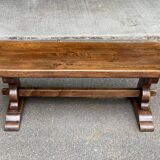 19th century solid oak farmhouse or monastery coffee table