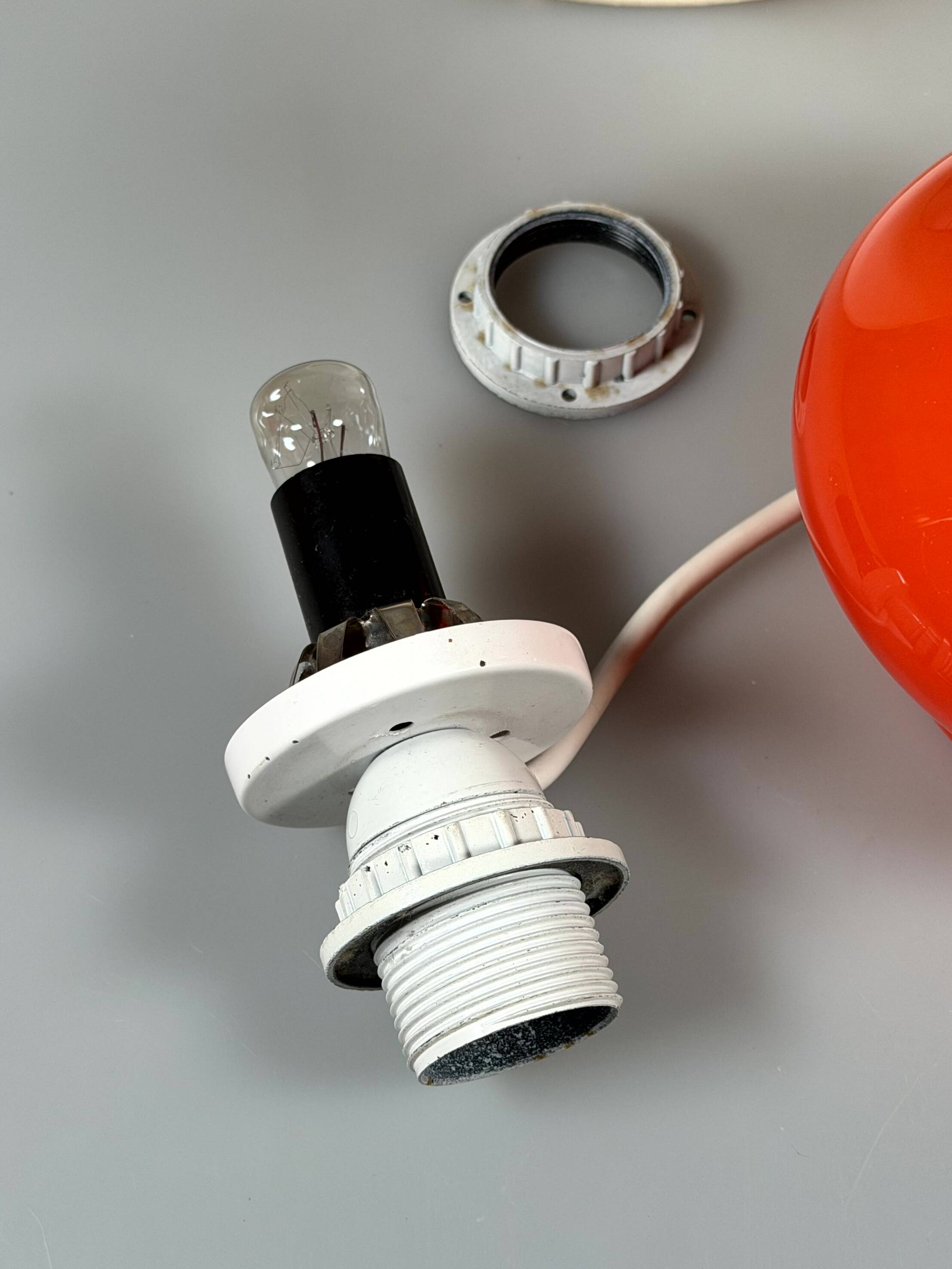 60s 70s Table Lamp Table Lamp Glass Mid Century Space Age Design