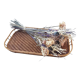 Rattan service plate