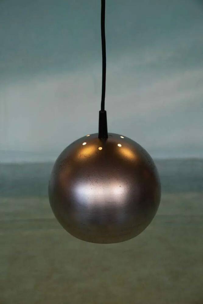 Ball lamp, raw brutalism, 1970s.