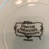 Plat Obernai faienceries sarteguemines