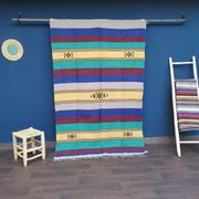 Tapis berbère marocain fait main multicolore 140 x 225 cm