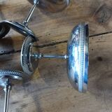 5 antique stainless steel ice cream cups