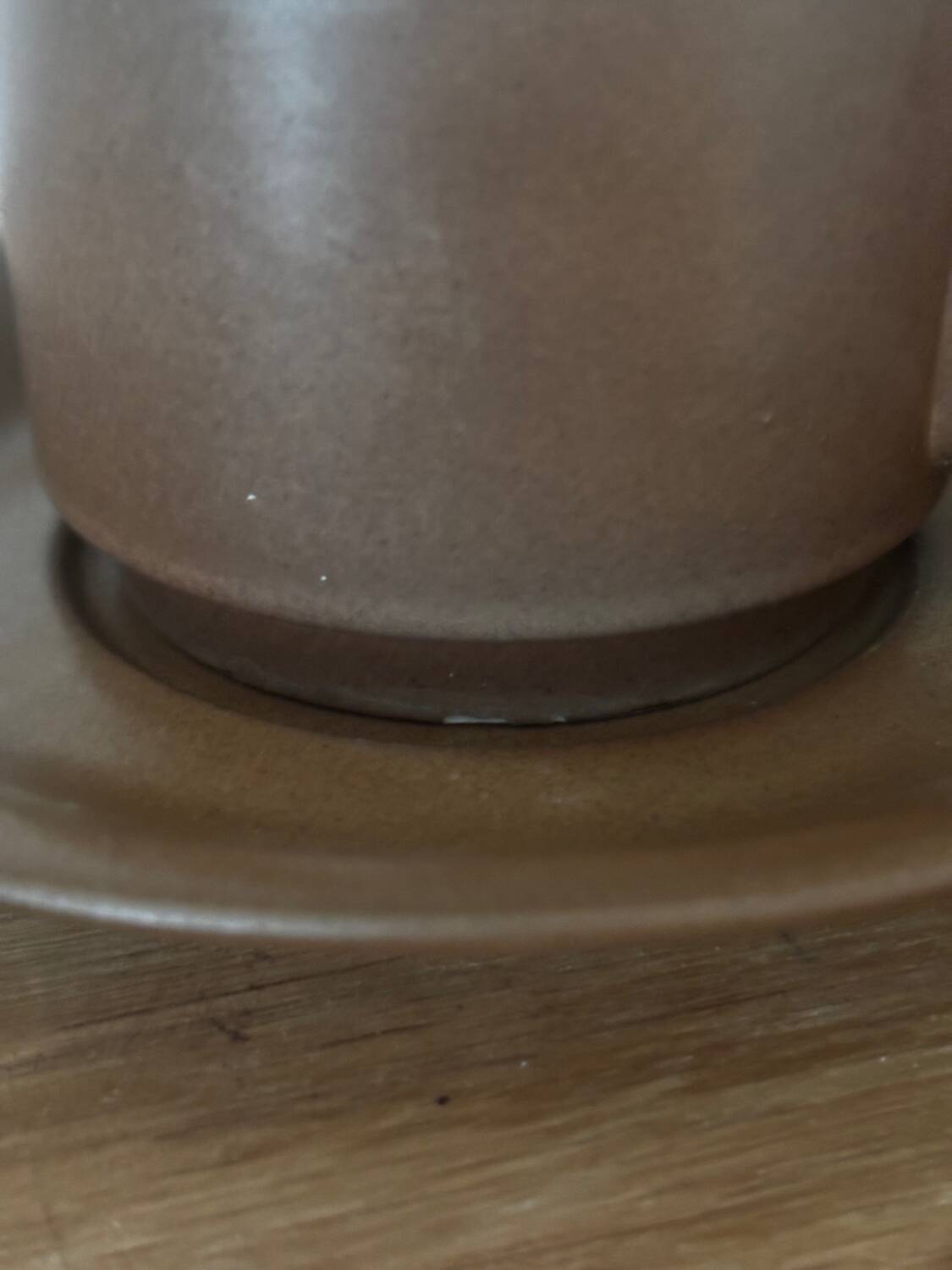 Vintage brown bistro cup duo large size