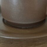 Vintage brown bistro cup duo large size