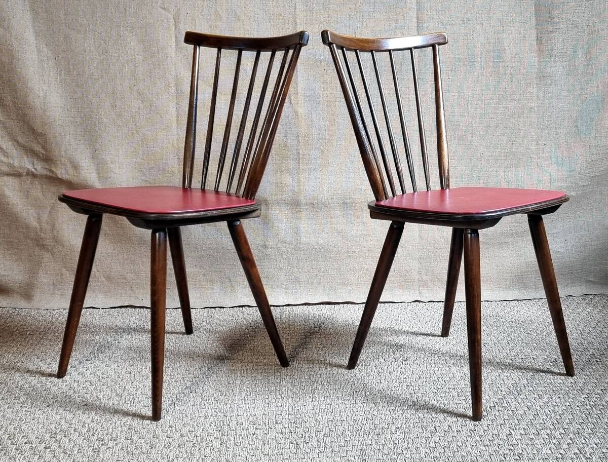 Pair of Scandinavian bistro chairs from the 60s