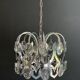 Lustre design en chrome et cristaux de Angelo Gaetano Sciolari. Vers 1970