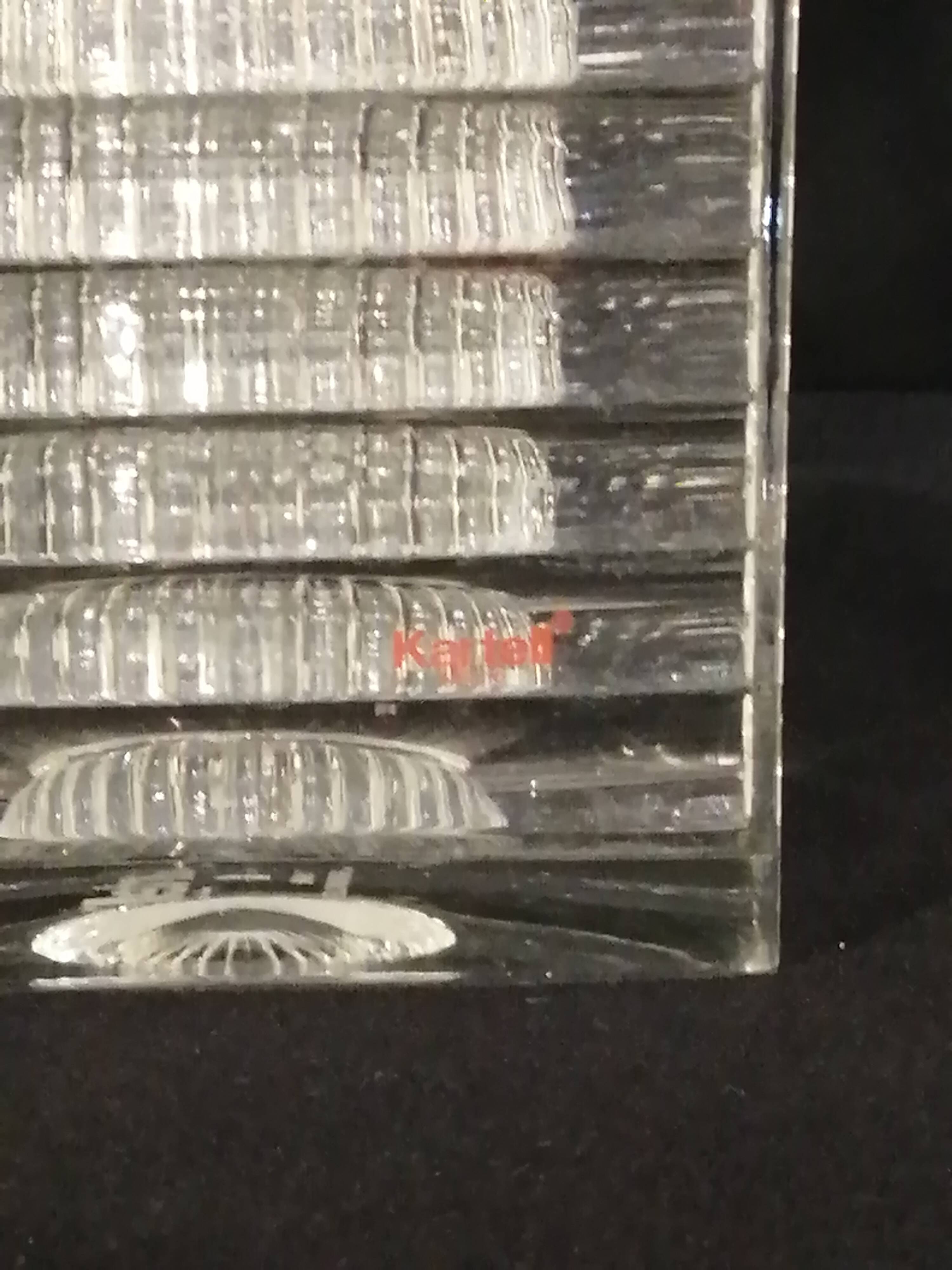 Shine vase from kartell in vintage plexiglass