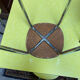 Roger Breton yellow formica set for Tublac, table, 6 chairs, 2 stools, 60s