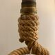 Rope lamp, handmade in the 70s