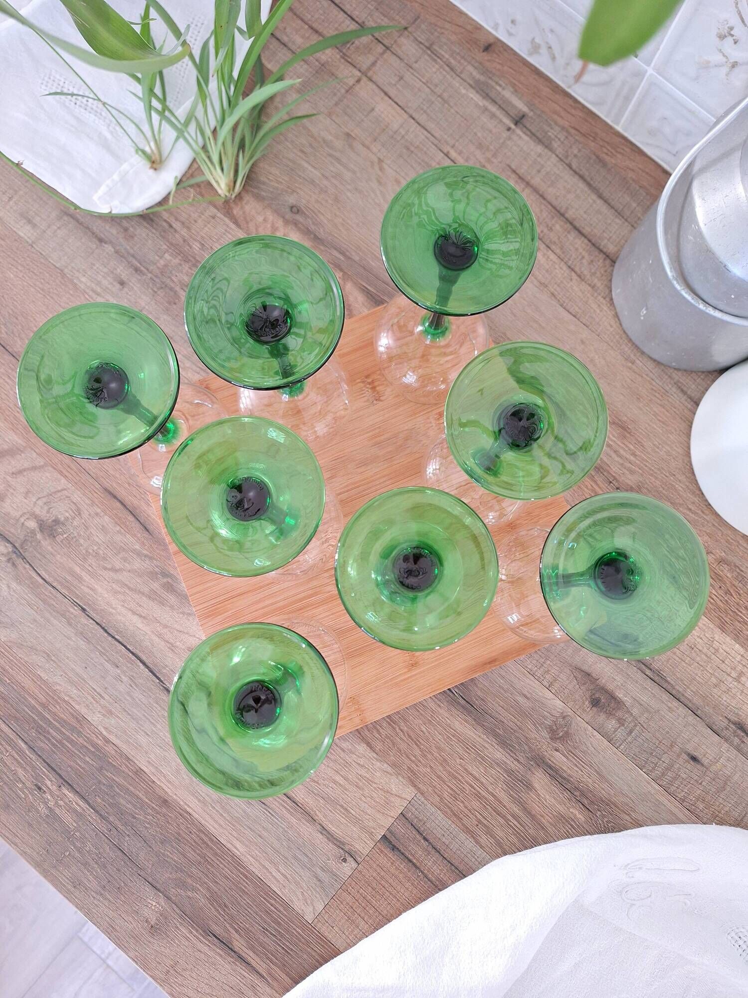 Verres à vin blanc d'Alsace
