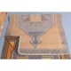 Tapis de couloir en laine turc oushak vintage fait main 111x385