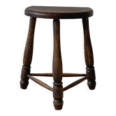 Tabouret ancien bois massif