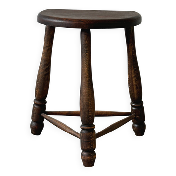 Tabouret ancien bois massif