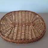 Woven rattan tray - handmade