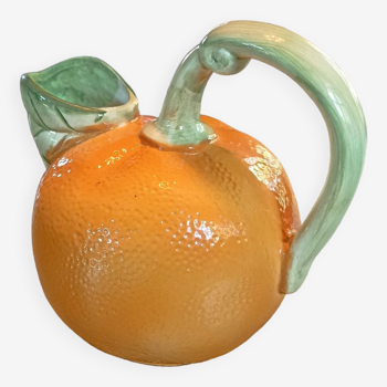 Pichet barbotine en forme d'orange