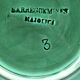 3 fruit plates Sarreguemines majolica shaded enamel Rubelles