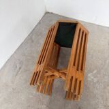 1930s star-inlaid side table