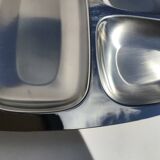 Plat Alessi inox compartimenté