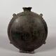 Nomadic rider's jug in green glazed earthenware, China, Tang Dynasty.